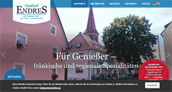 Desktop Screenshot of gasthof-endres.de
